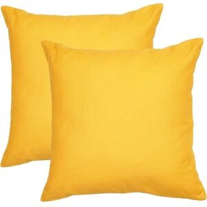 Yellow Throw Pillow Covers Set 16x16